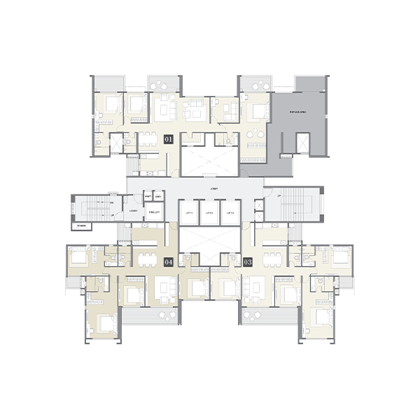 Tower C - Refuge Floor Plan